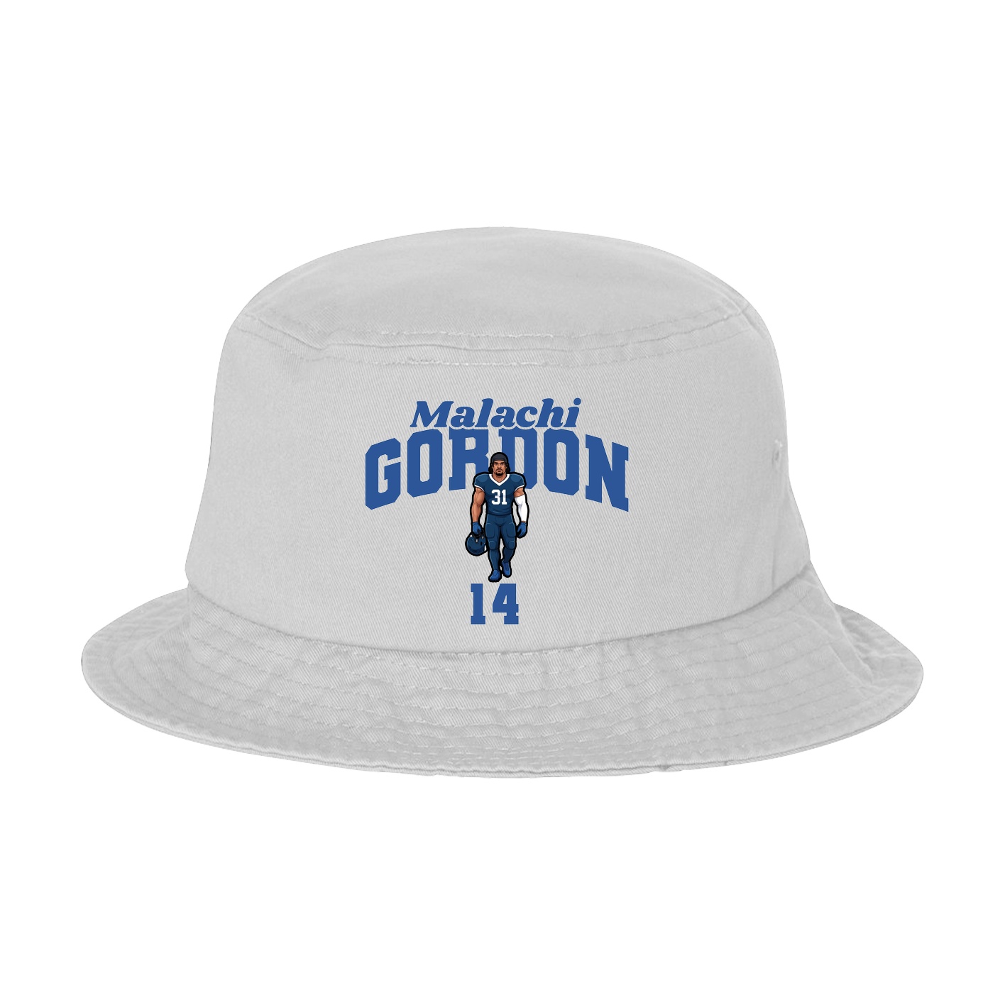 Bucket Cap — Signature Arch in White
