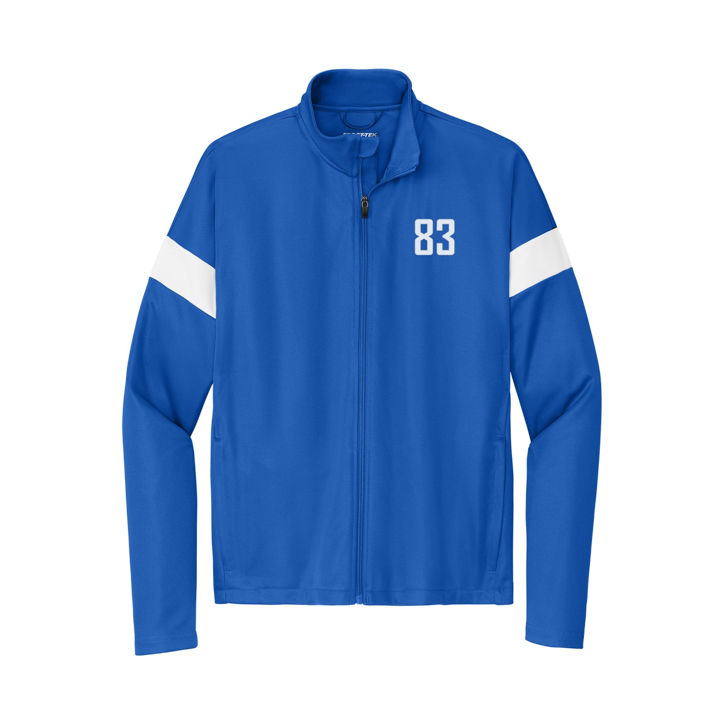 Team Travel Full-Zip Jacket — Front Shirsy in Royal/White