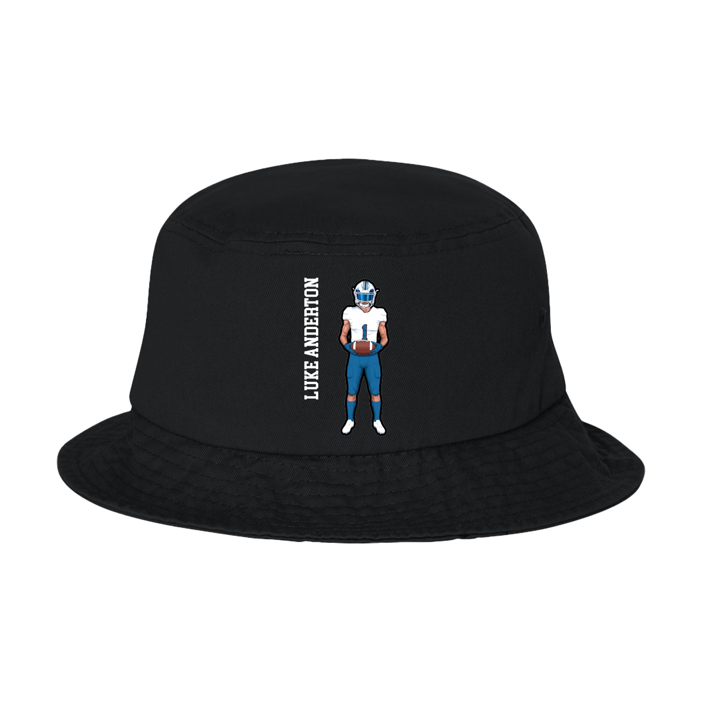 Bucket Cap — Name Vertical in Black