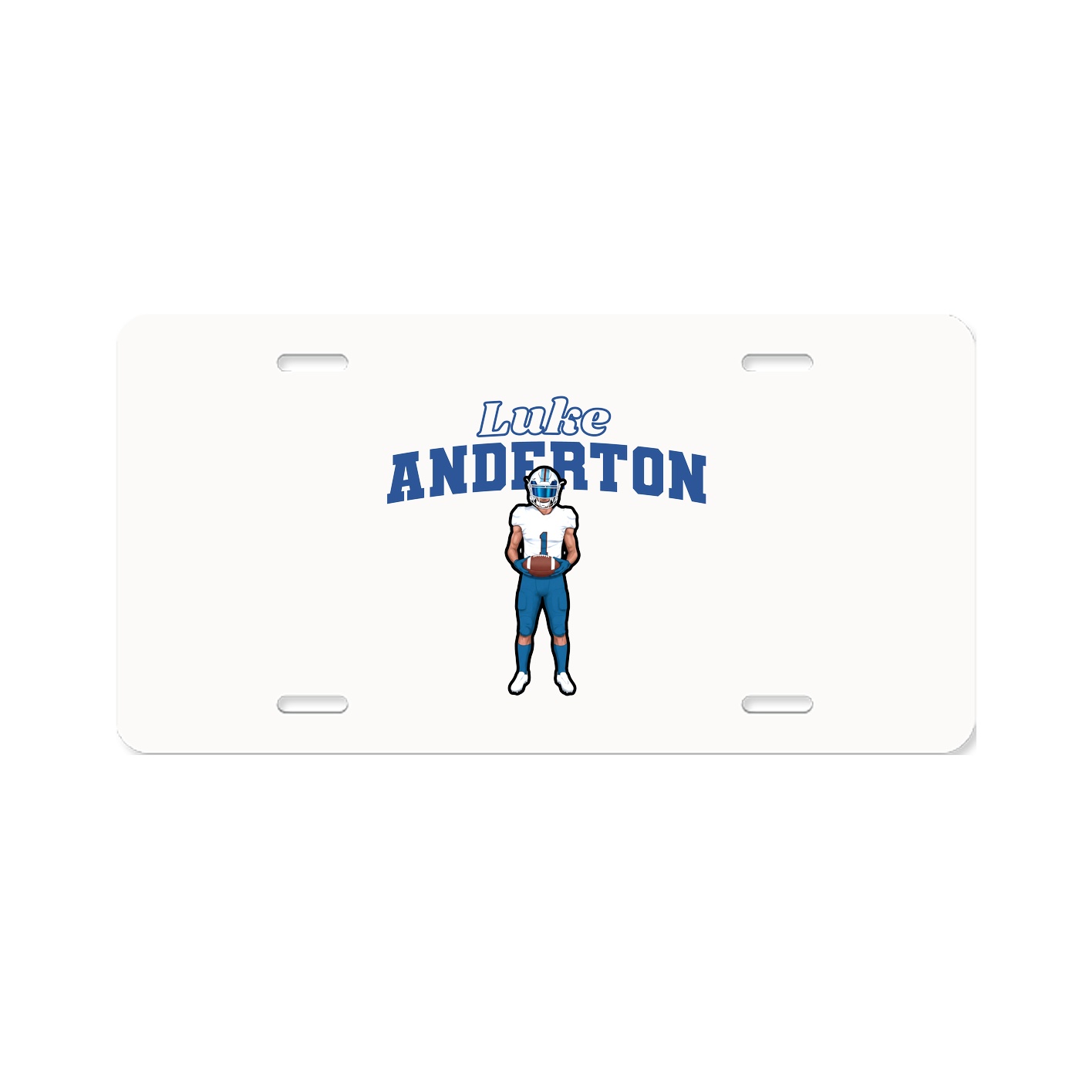 License Plate — Name Arch in Classic