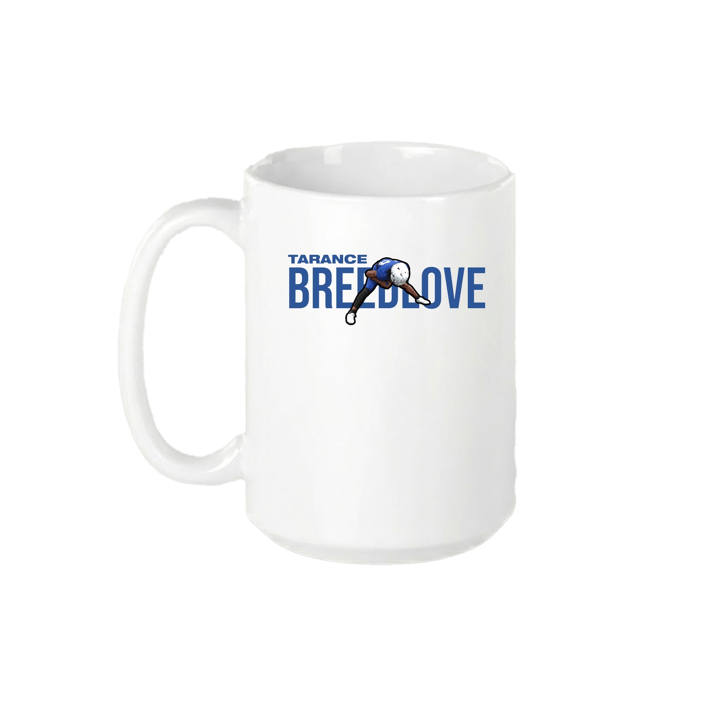 15oz Coffee Mug — Player Name in White