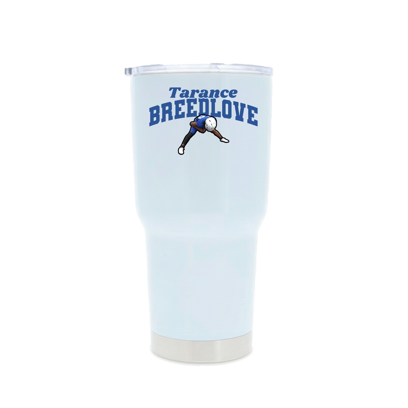 30oz Stainless Steel Tumbler — Signature Arch in White