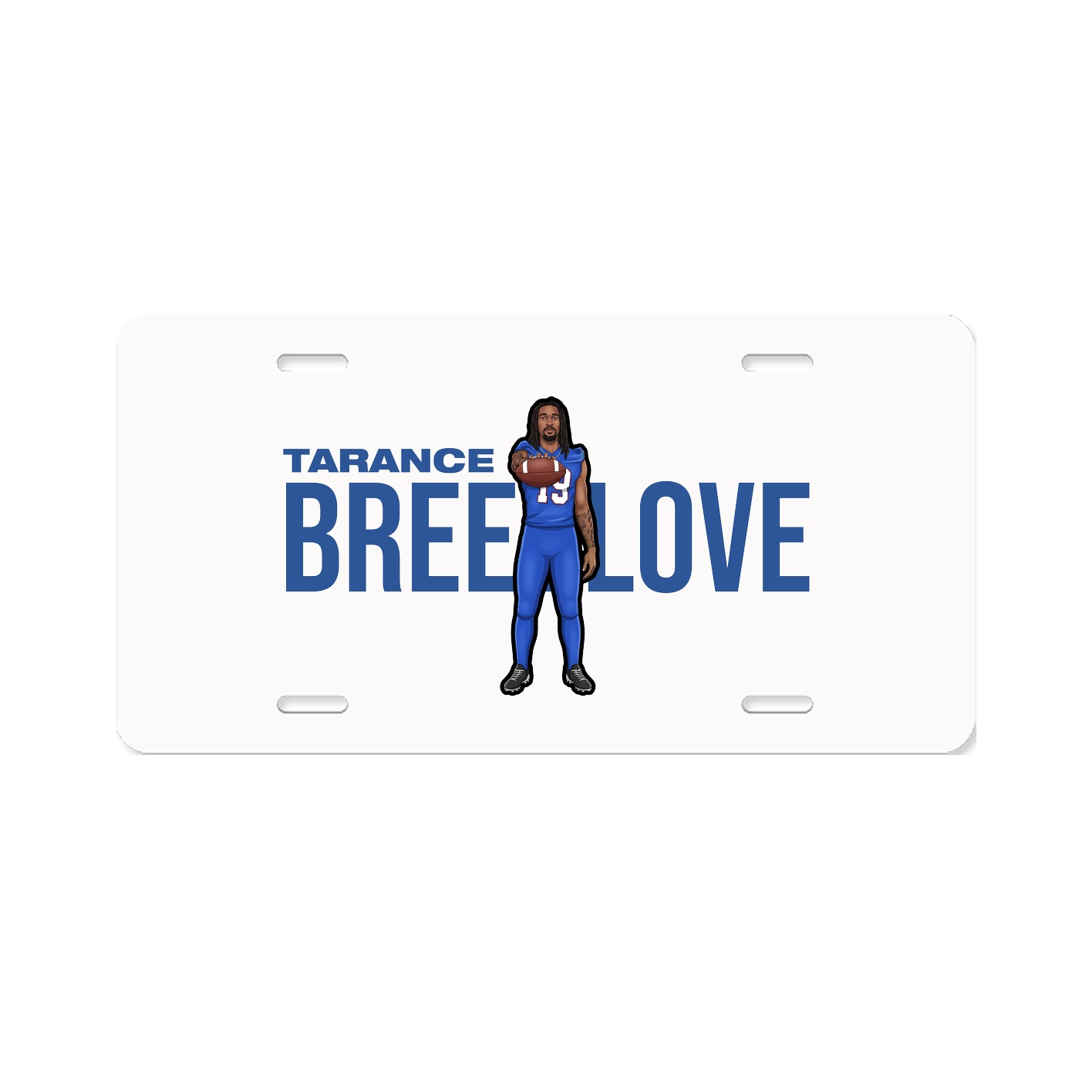 License Plate — Player Name in Classic