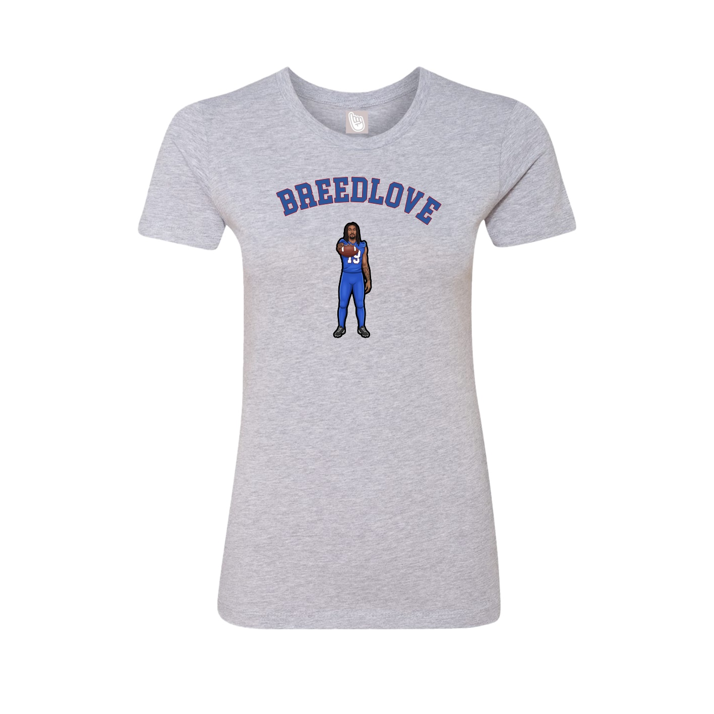 Fitted Women's Tee — Shirsey Arch in Grey