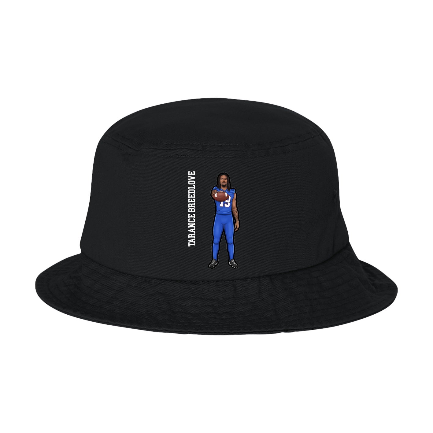 Bucket Cap — Name Vertical in Black