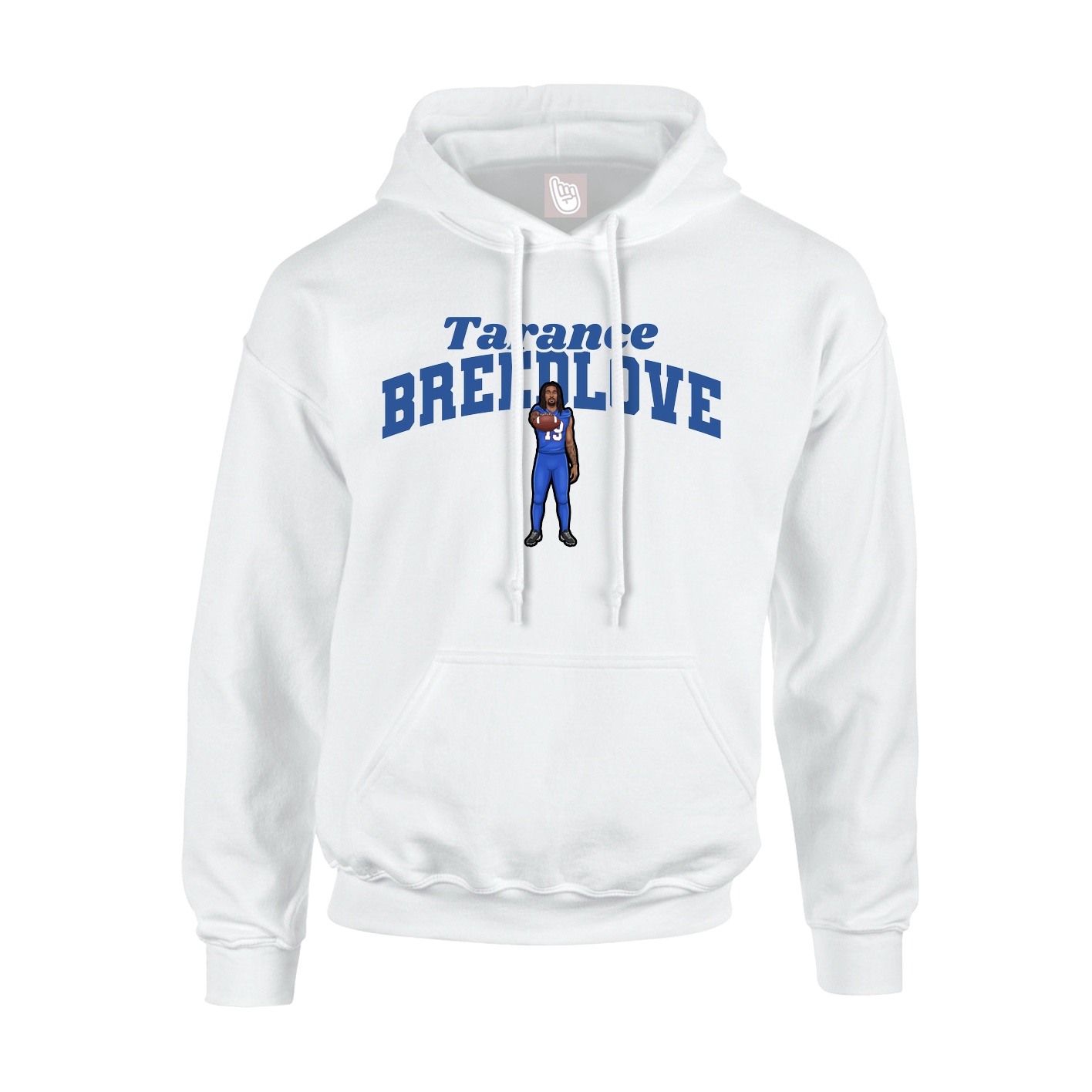 Hoodie — Signature Arch in White