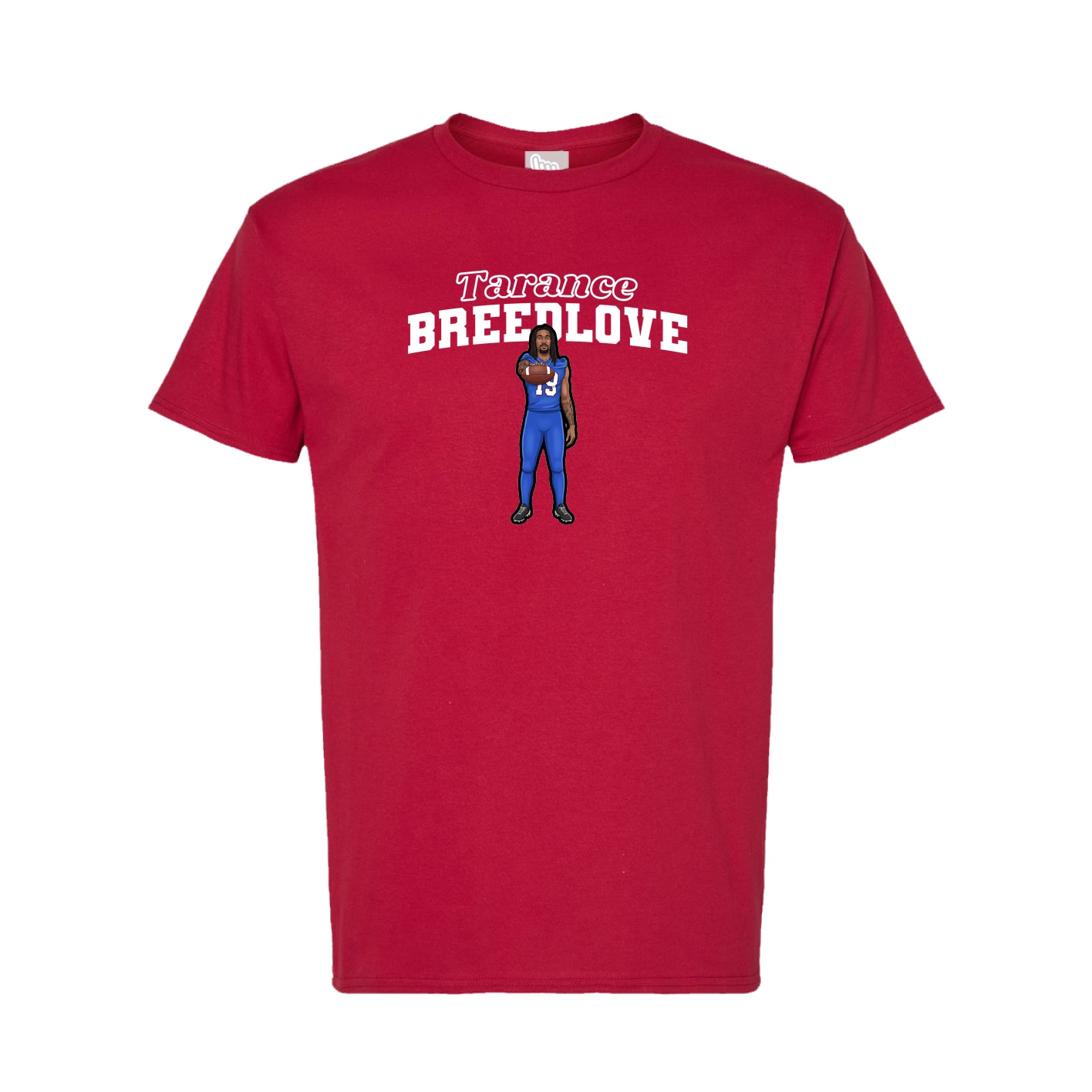 Tee — Name Arch in Crimson