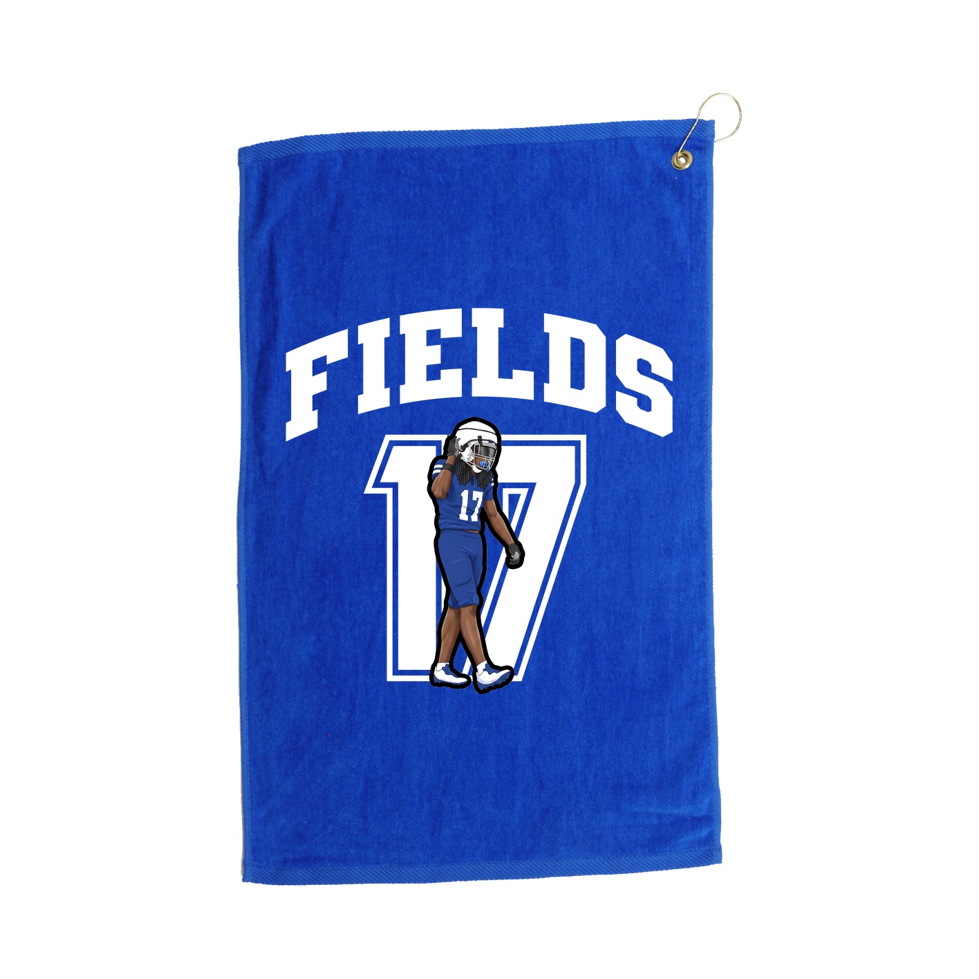 Golf Towel — Number in Royal