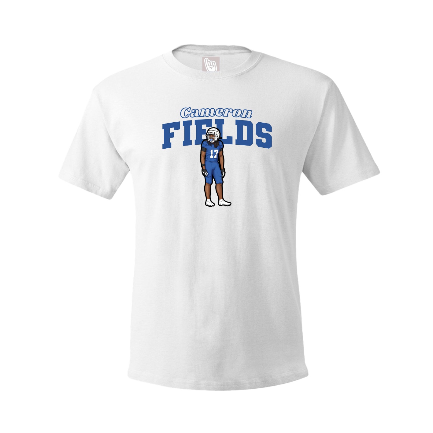 Youth Tee — Name Arch in White