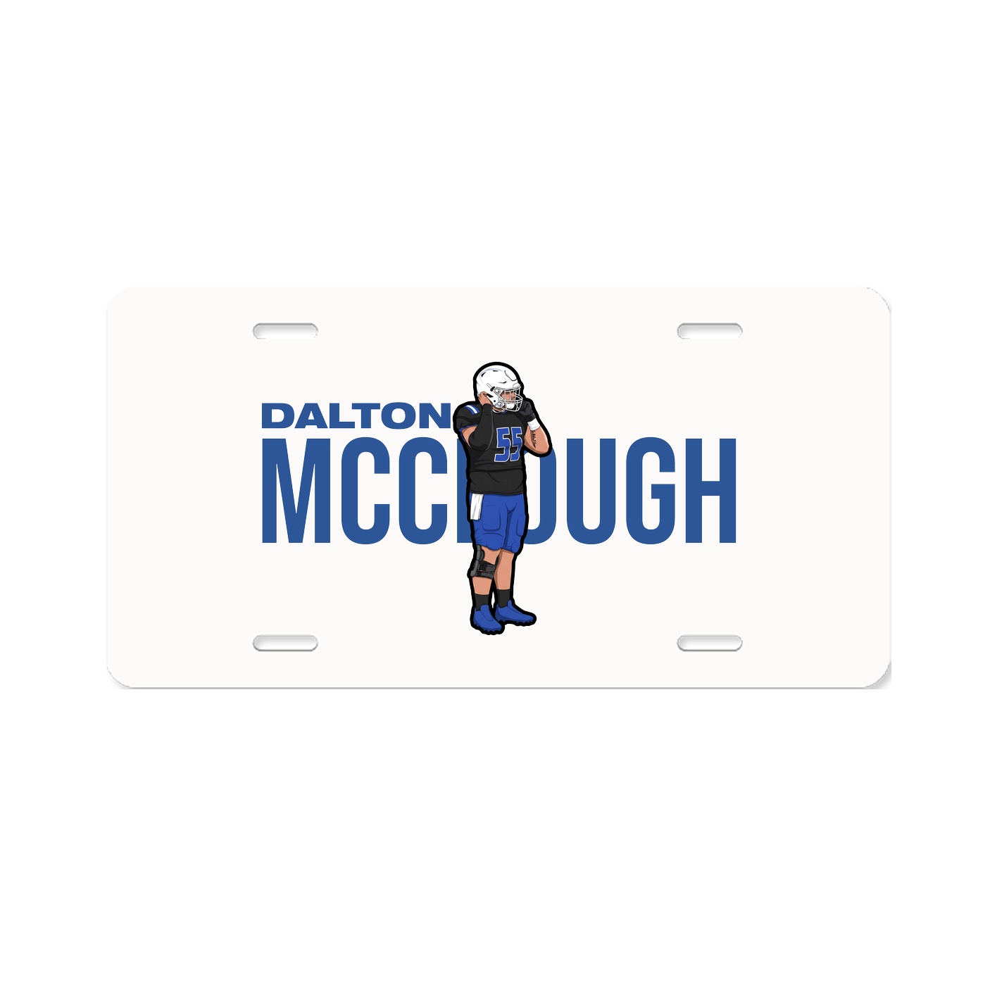 License Plate — Player Name in Classic
