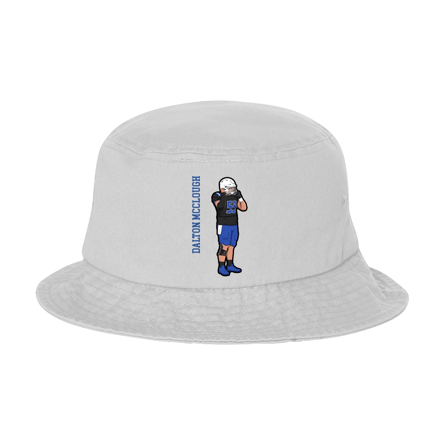 Bucket Cap — Name Vertical in White