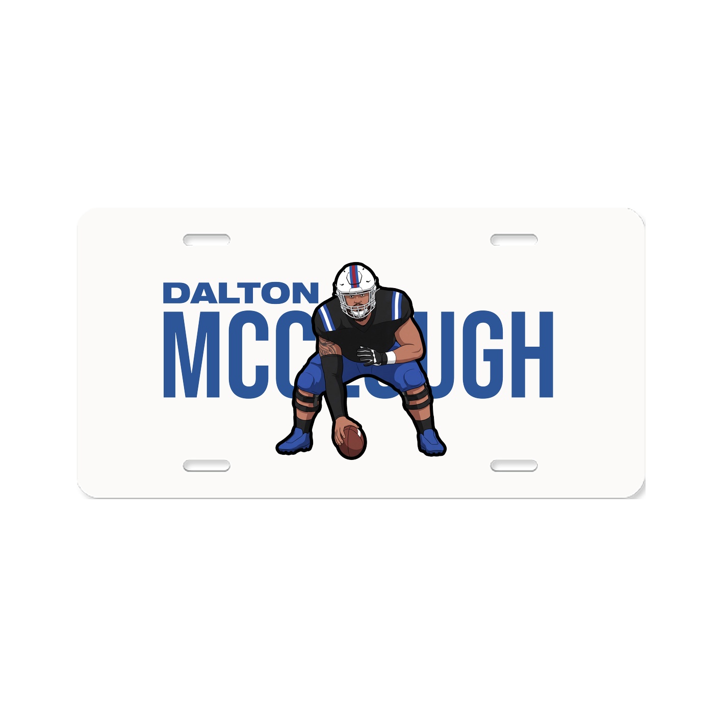 License Plate — Player Name in Classic