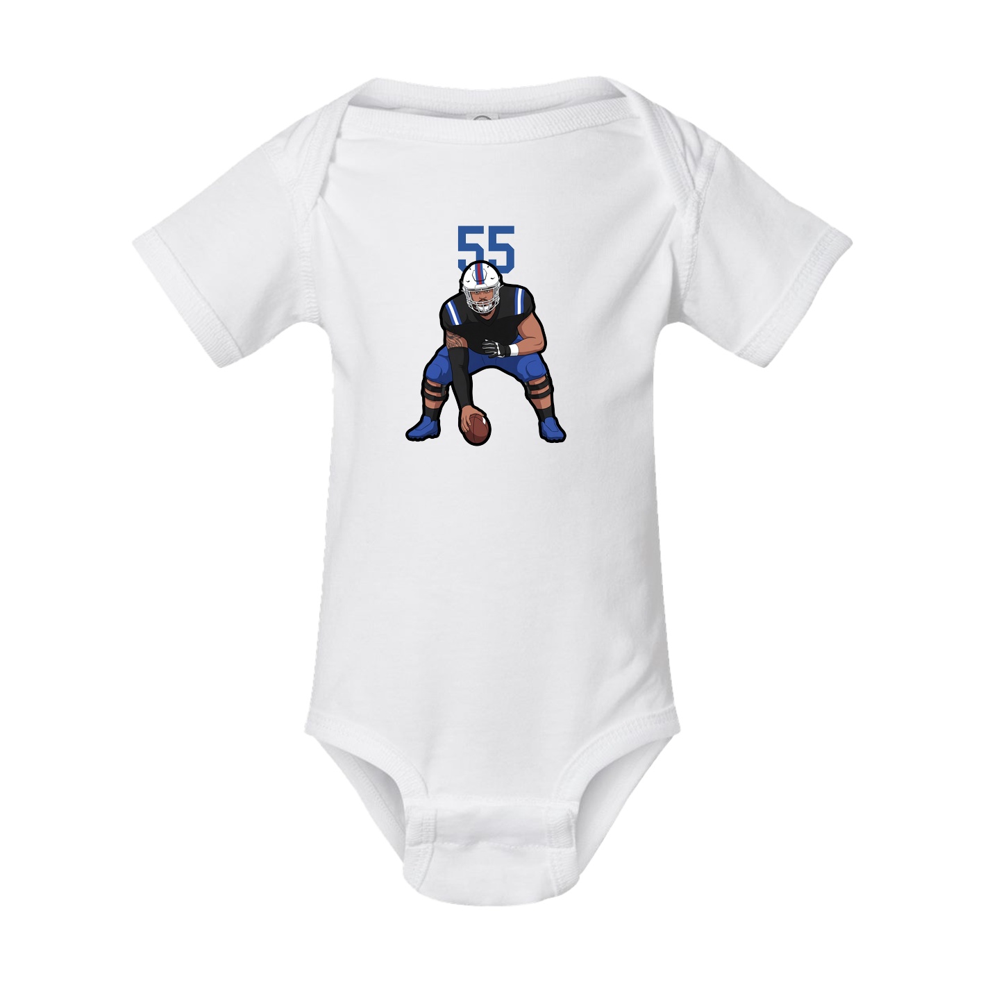 Baby Onesie — Number Top in White