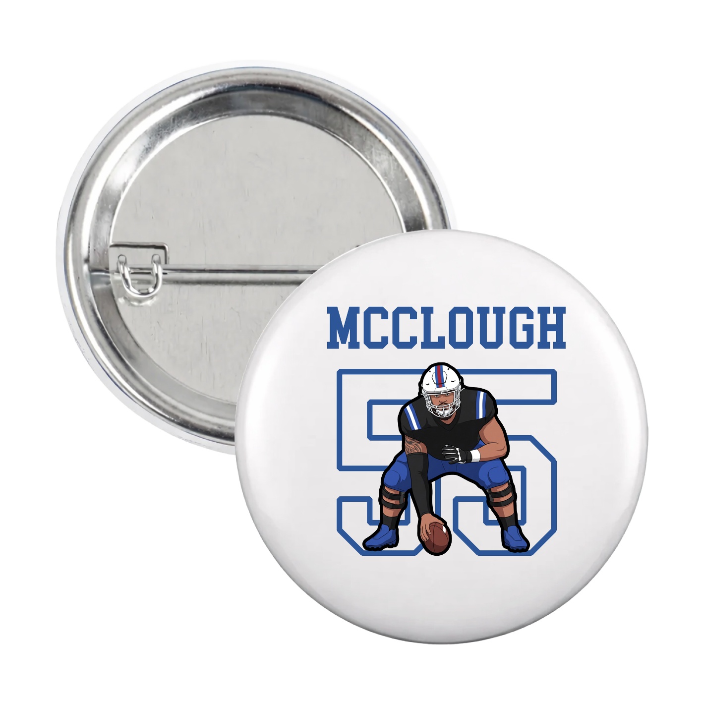 Game Day Button — Shirsey in White