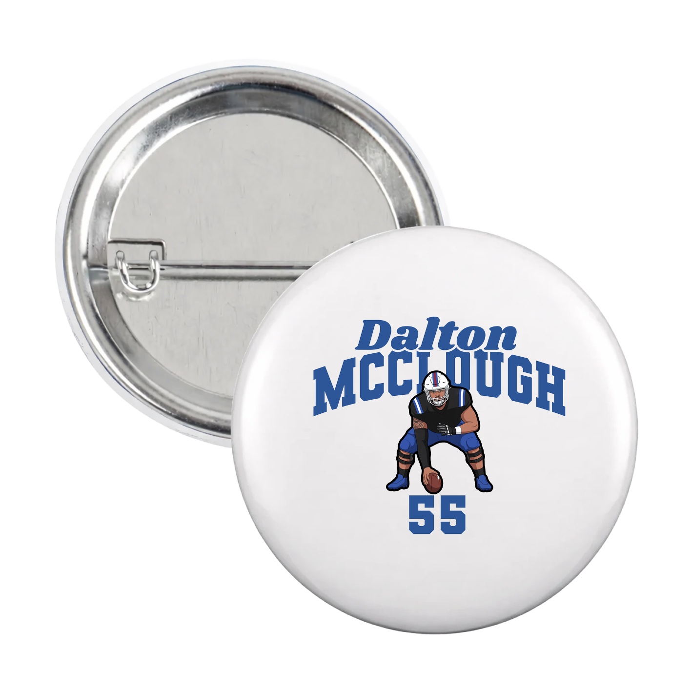 Game Day Button — Signature Arch in White