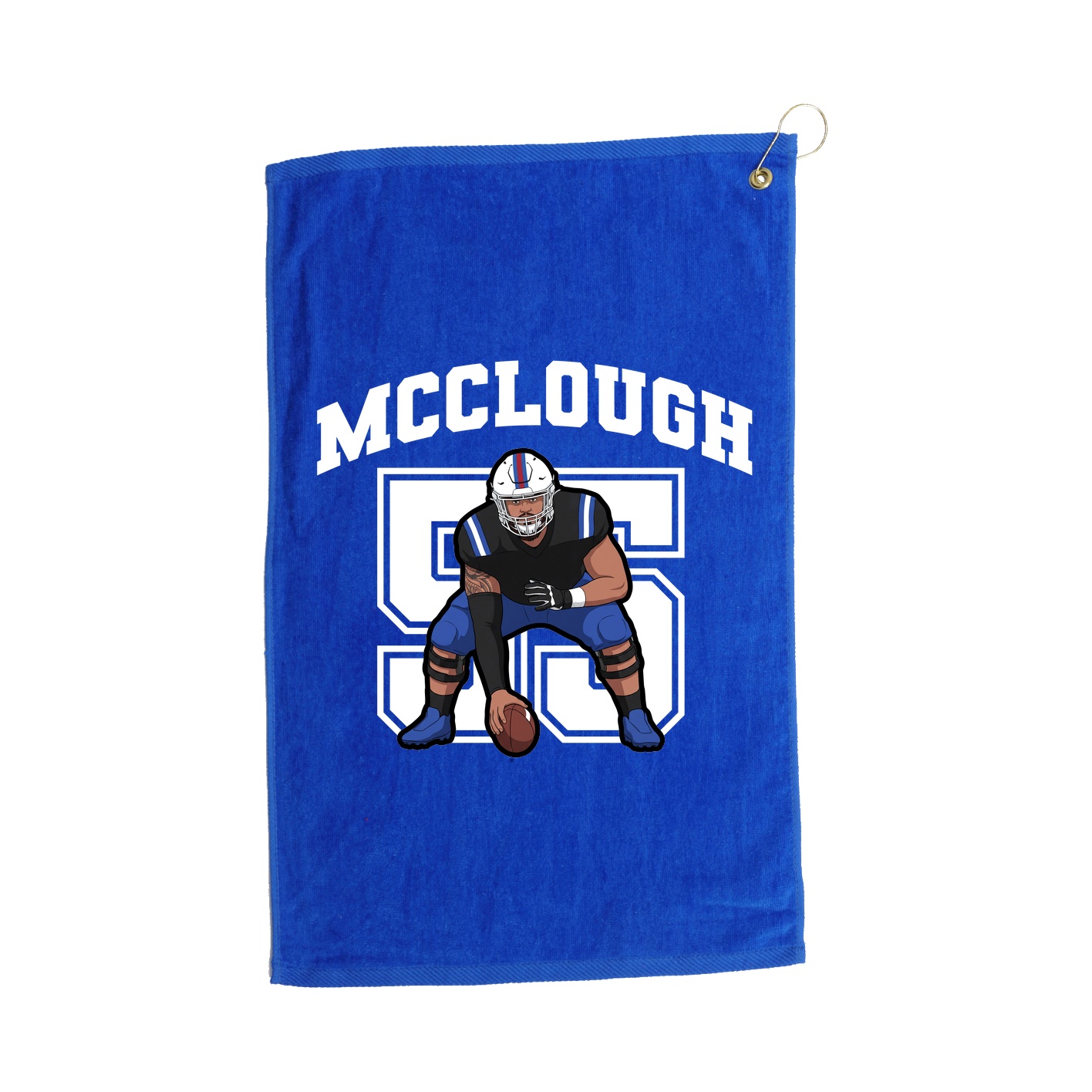 Golf Towel — Number in Royal