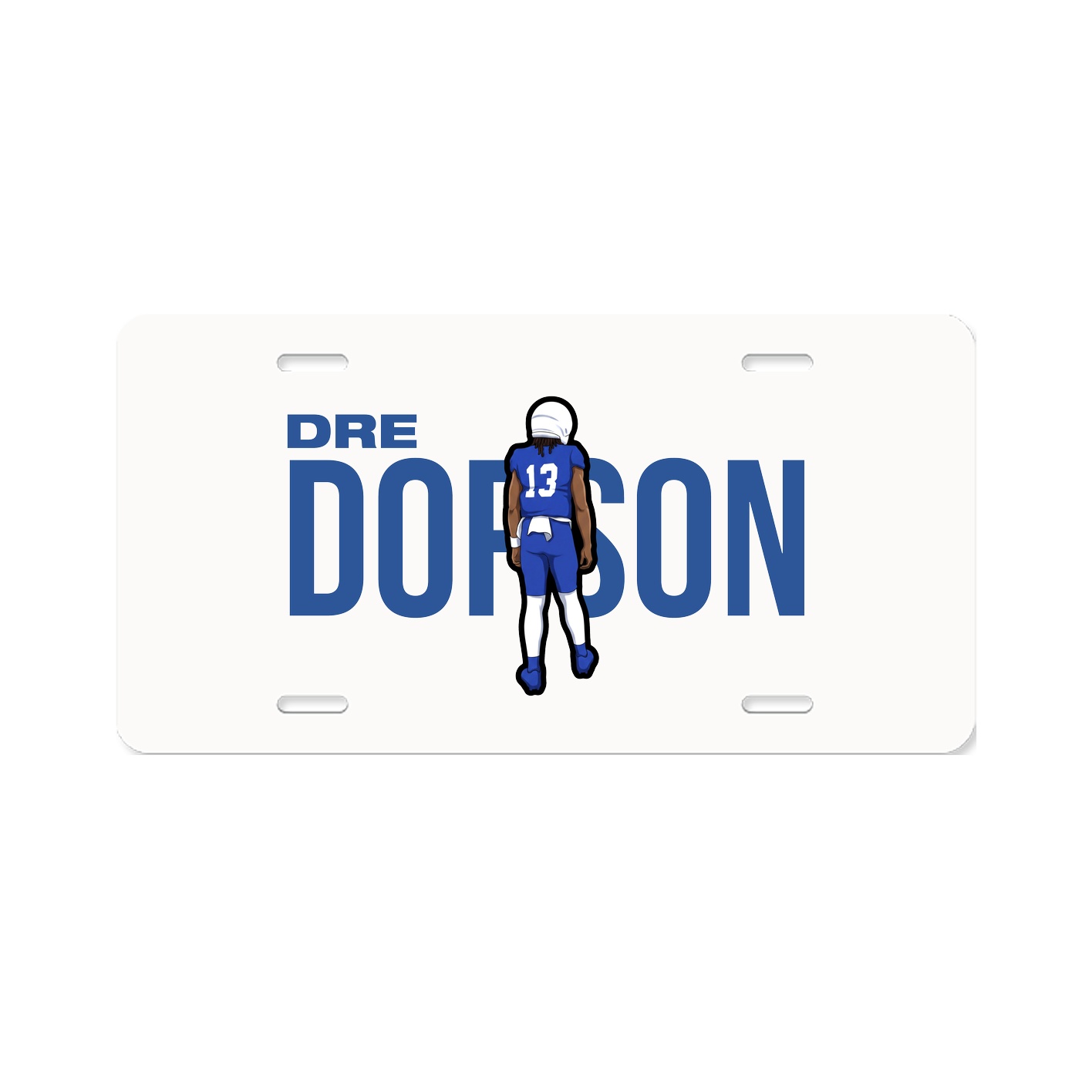 License Plate — Player Name in Classic