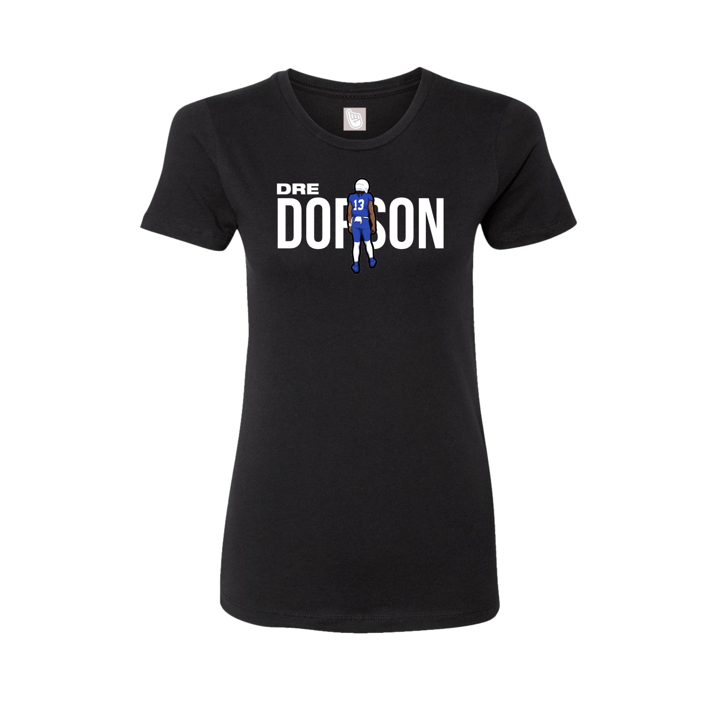 Fitted Women's Tee — Player Name in Black