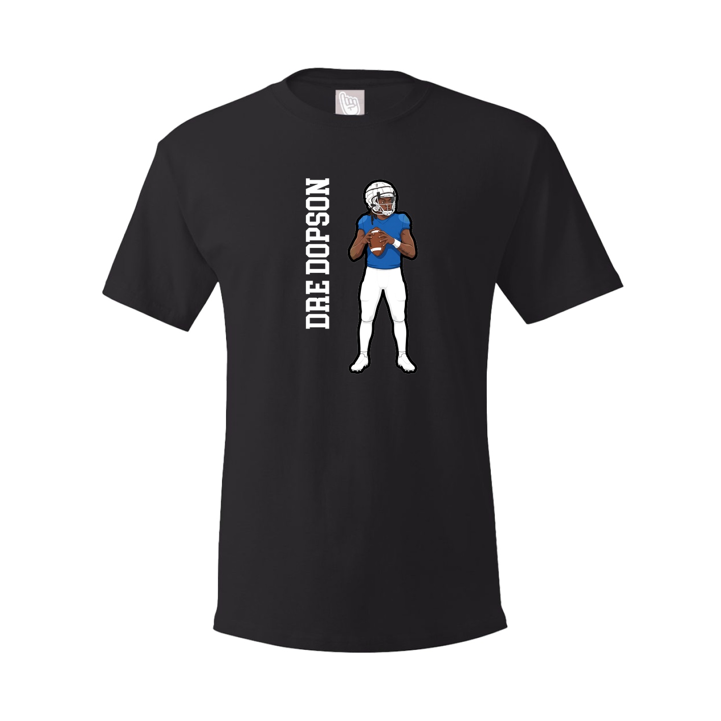 Tee — Name Vertical in Black