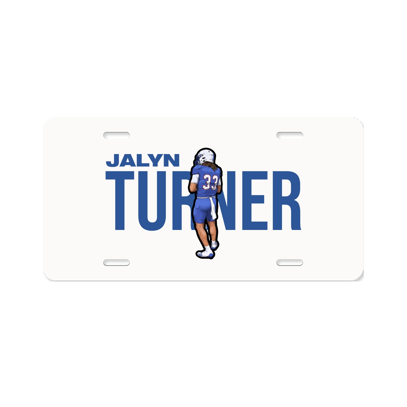 License Plate — Player Name in Classic