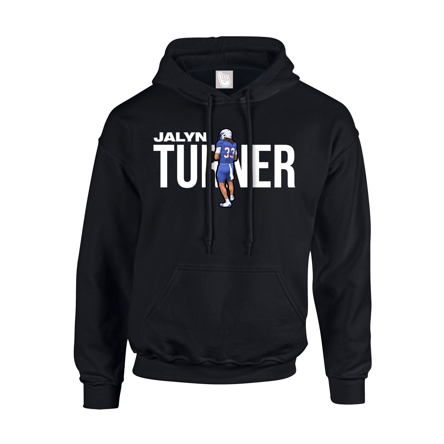 Youth Hoodie — Player Name in Black