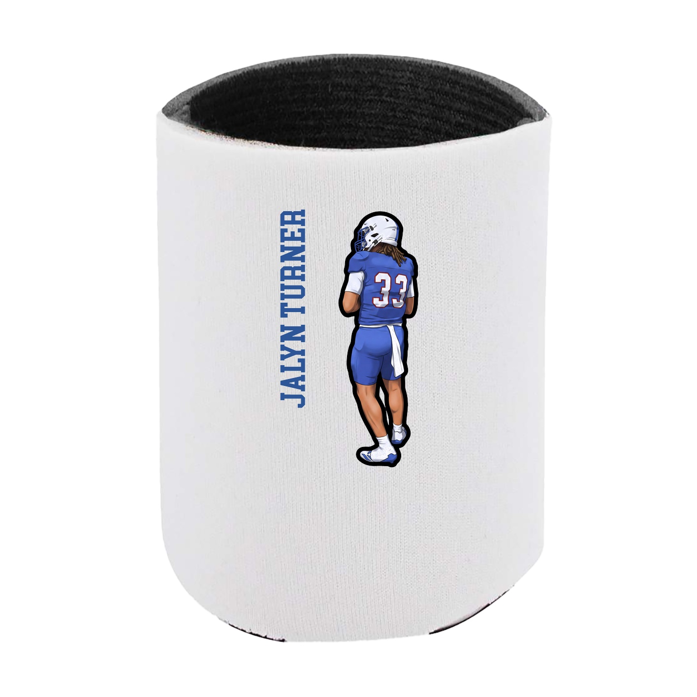 Can Holder — Name Vertical in White