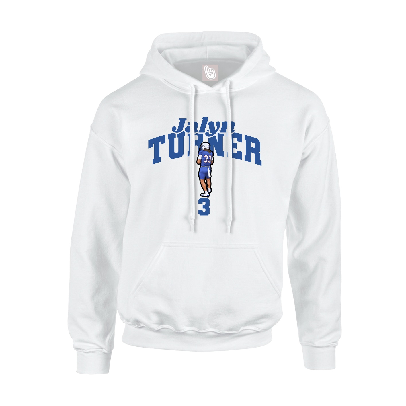 Hoodie — Signature Arch in White