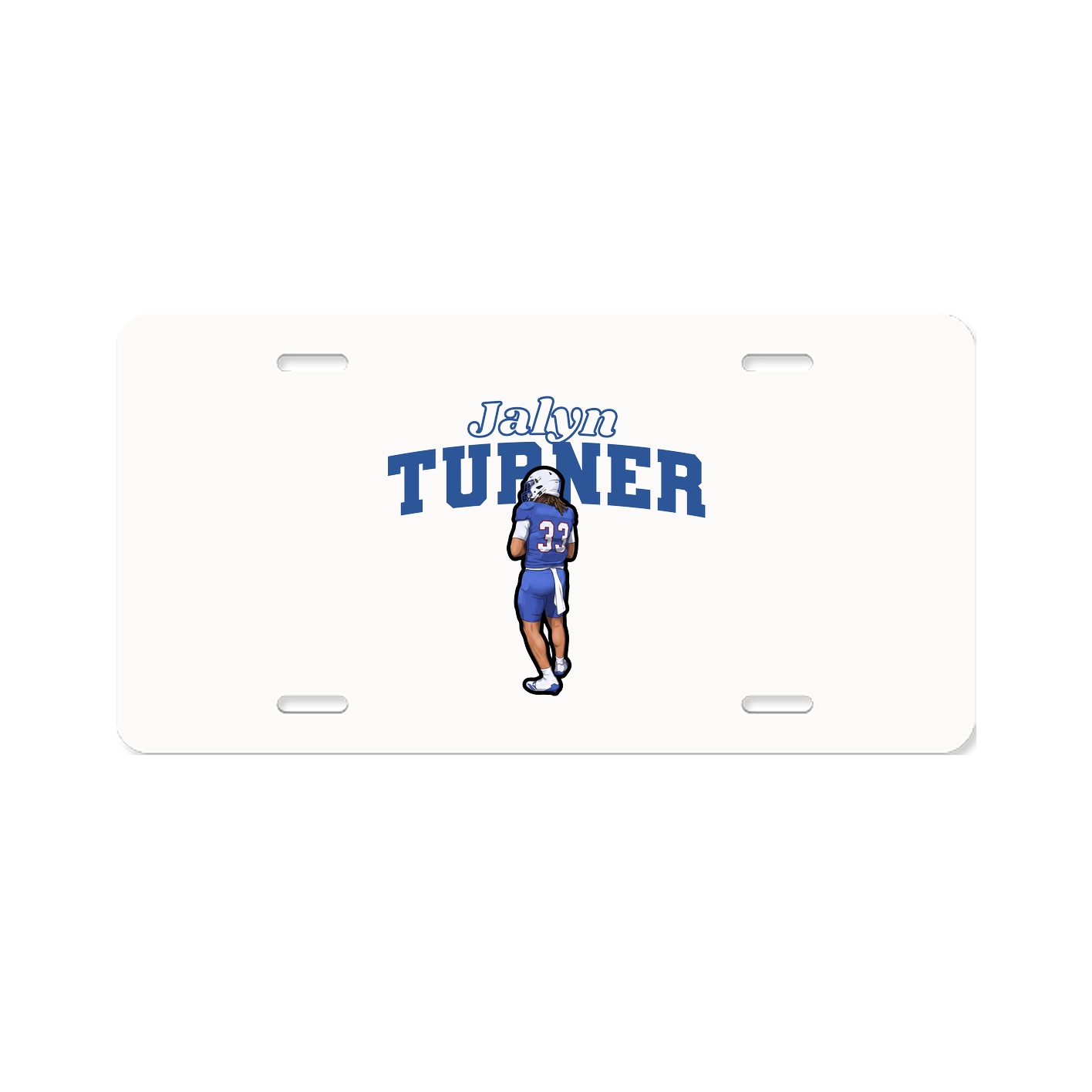 License Plate — Name Arch in Classic
