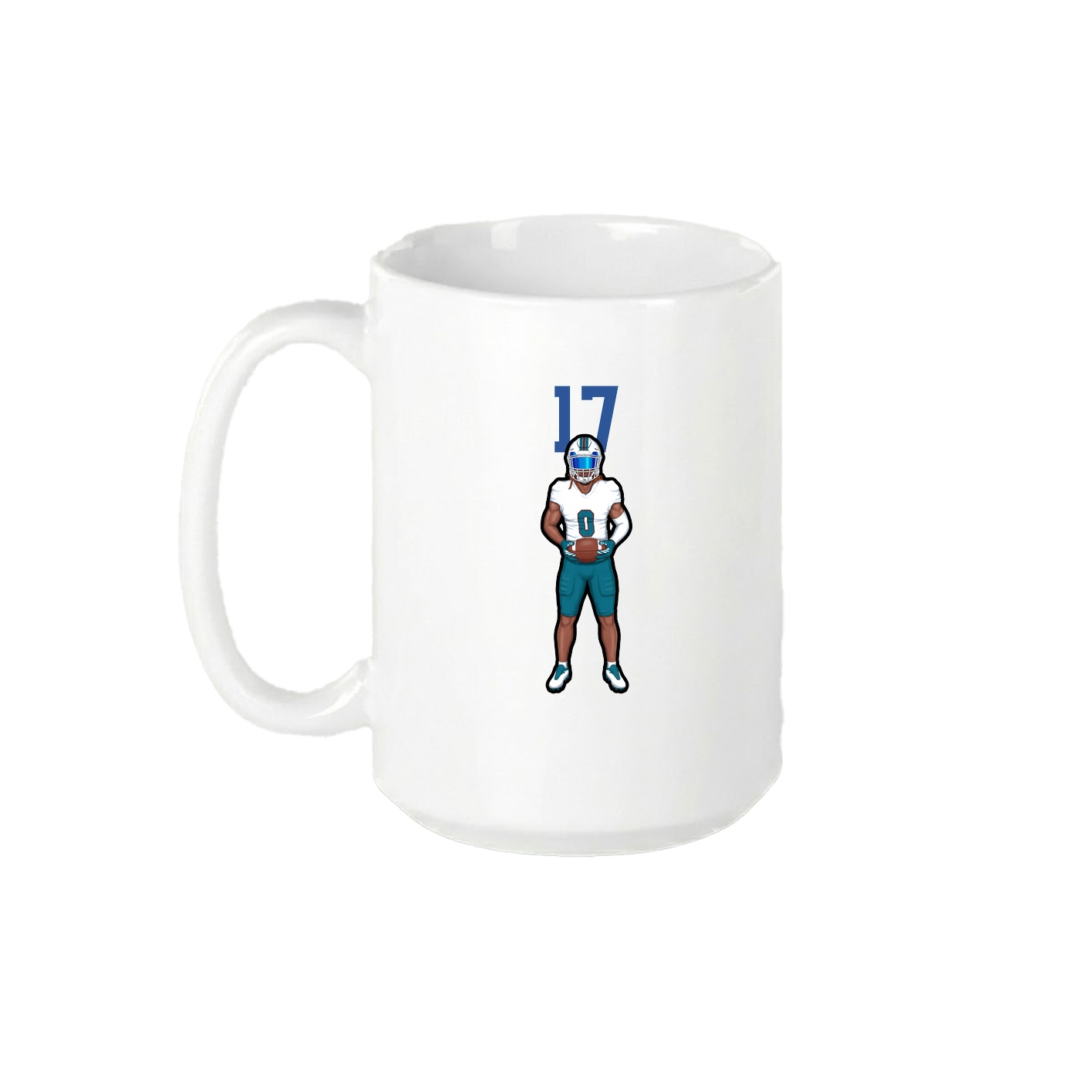 15oz Coffee Mug — Number Top in White