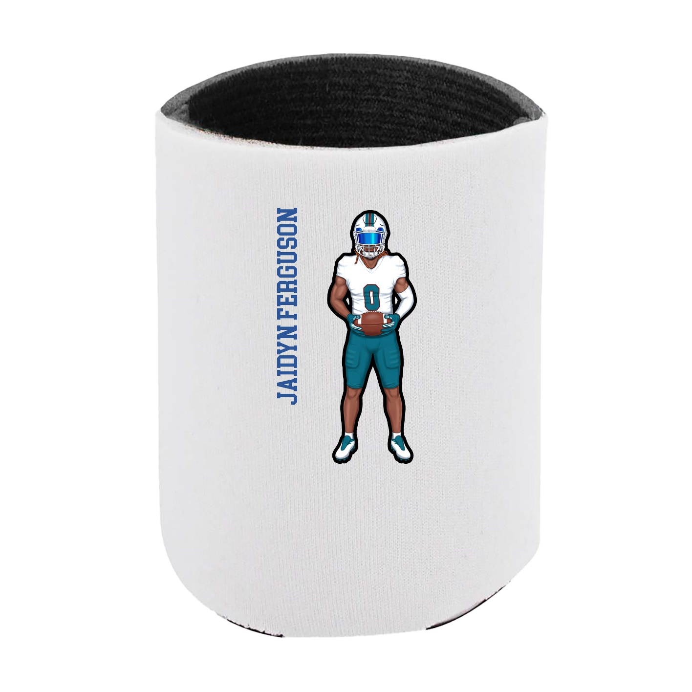 Can Holder — Name Vertical in White