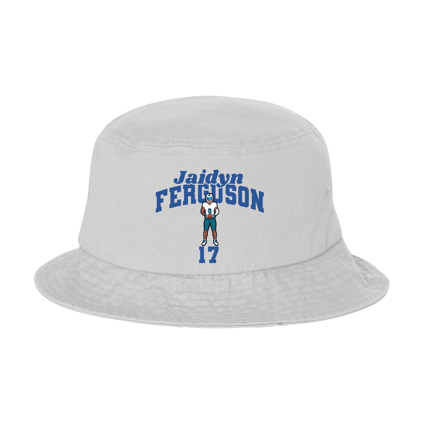 Bucket Cap — Signature Arch in White