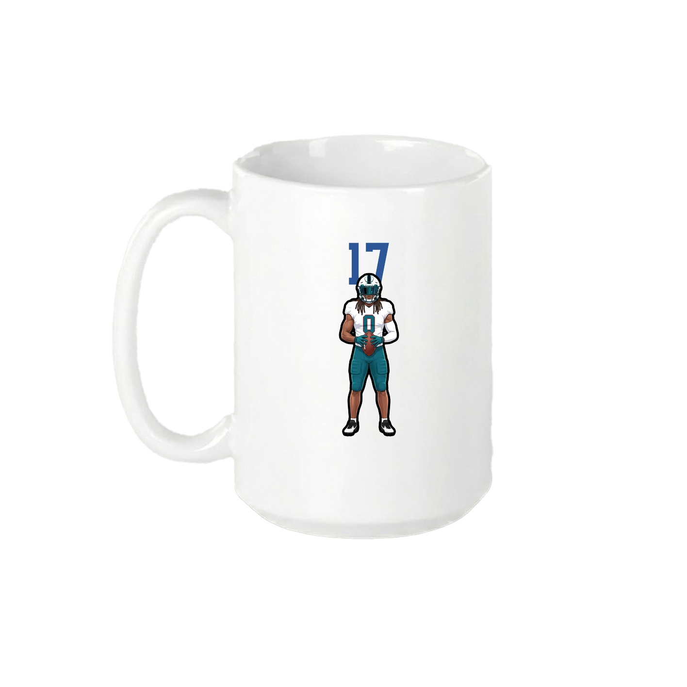 15oz Coffee Mug — Number Top in White