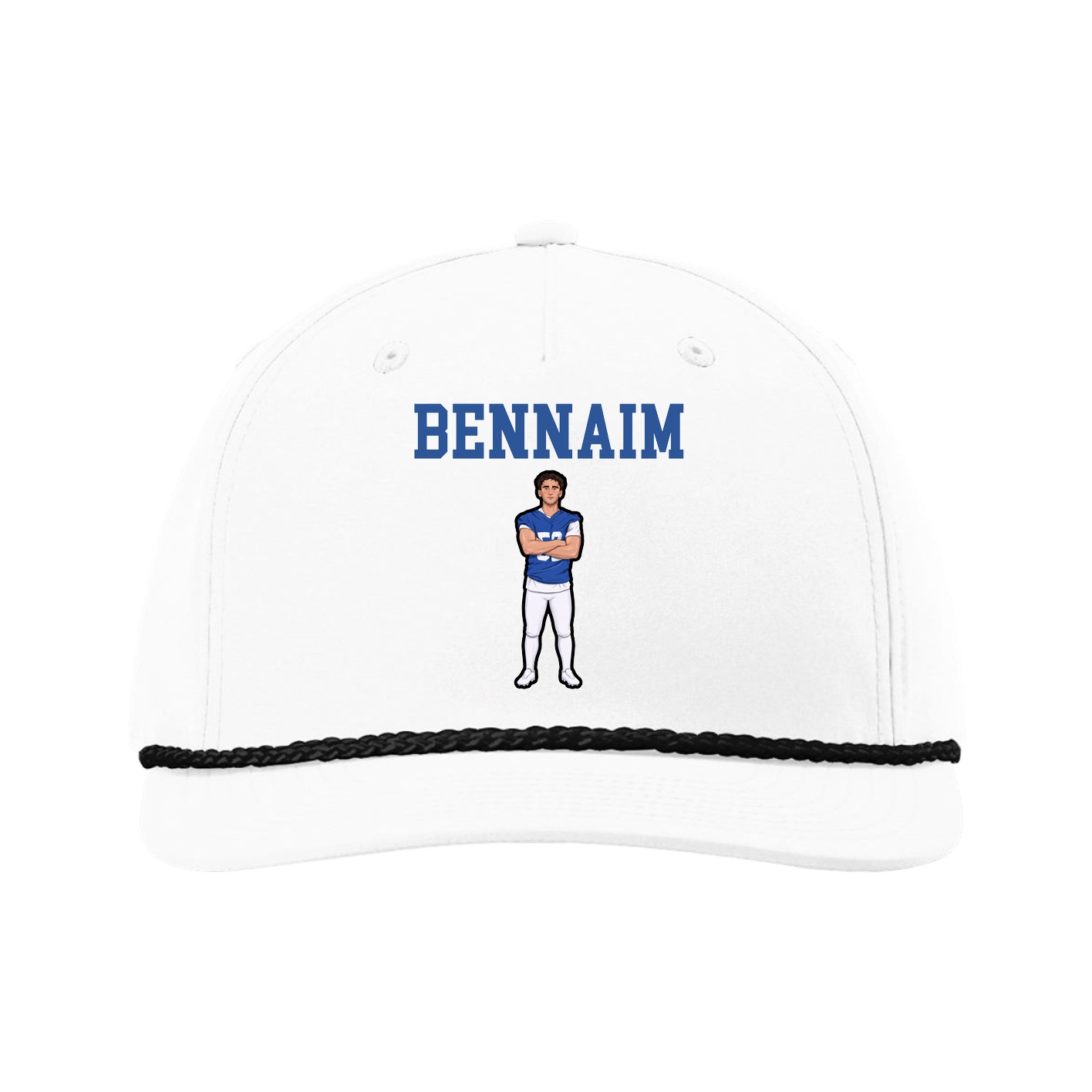 Five-Panel Classic Rope Cap — Shirsey in White