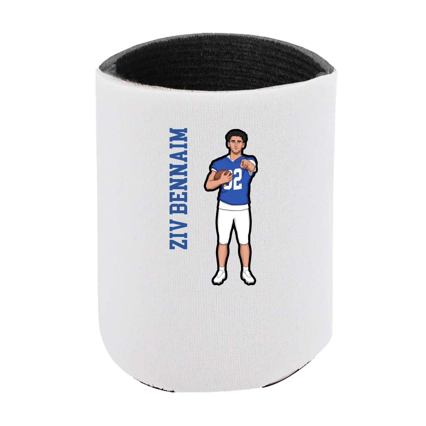 Can Holder — Name Vertical in White