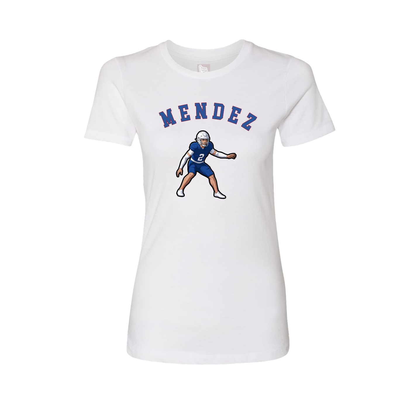 Fitted Women's Tee — Shirsey Arch in White