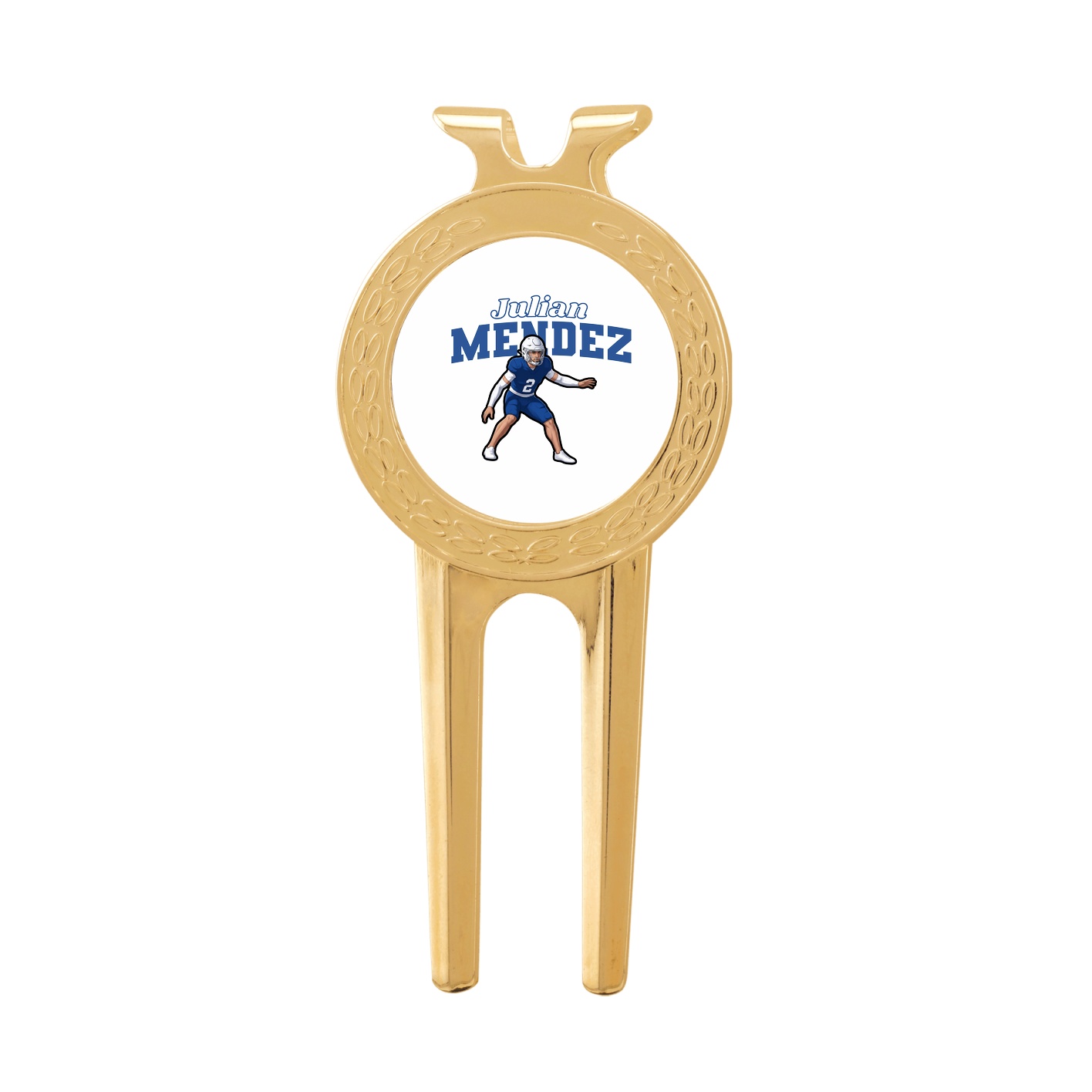 Divot Tool with Ball Marker — Name Arch in Classic