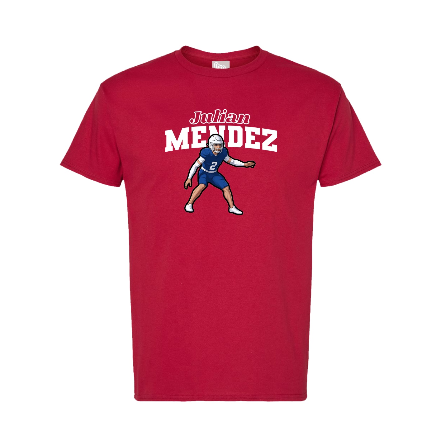 Tee — Name Arch in Crimson