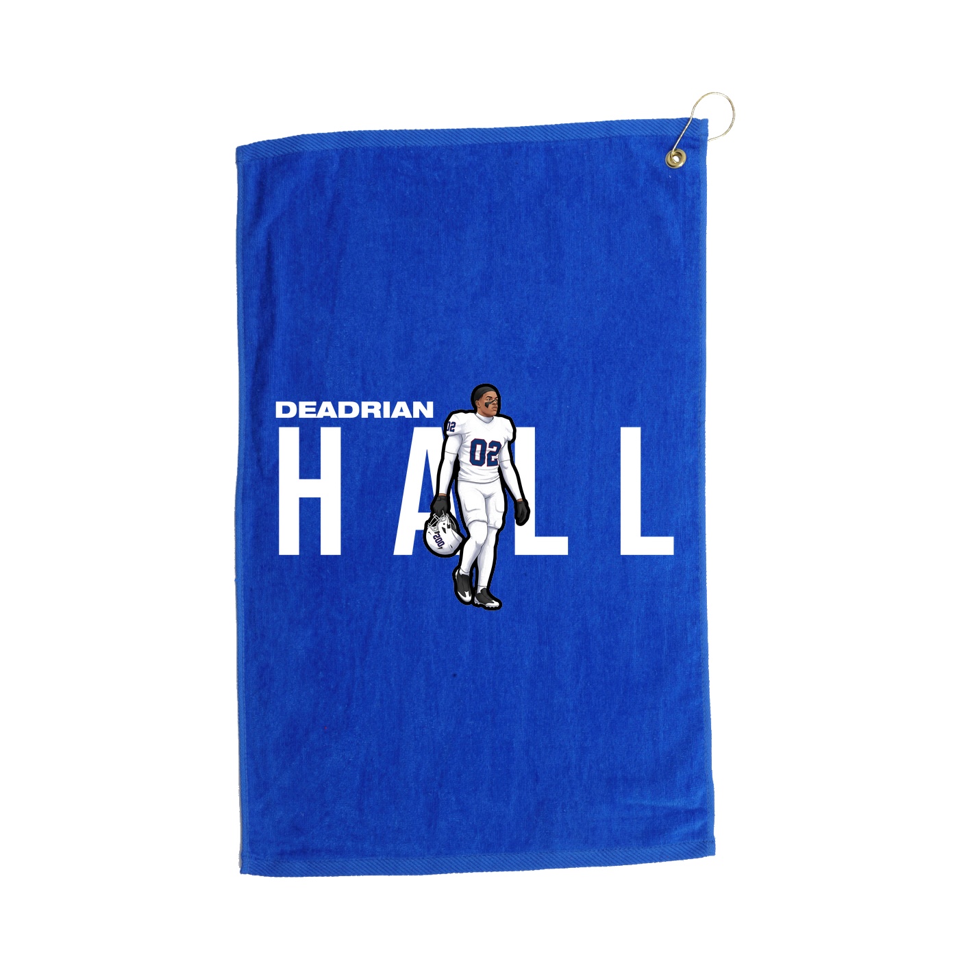 Golf Towel — Player Name in Royal