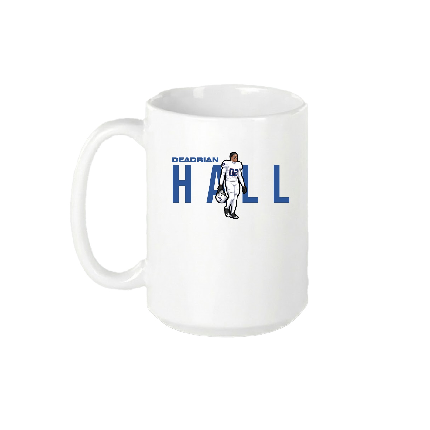 15oz Coffee Mug — Player Name in White