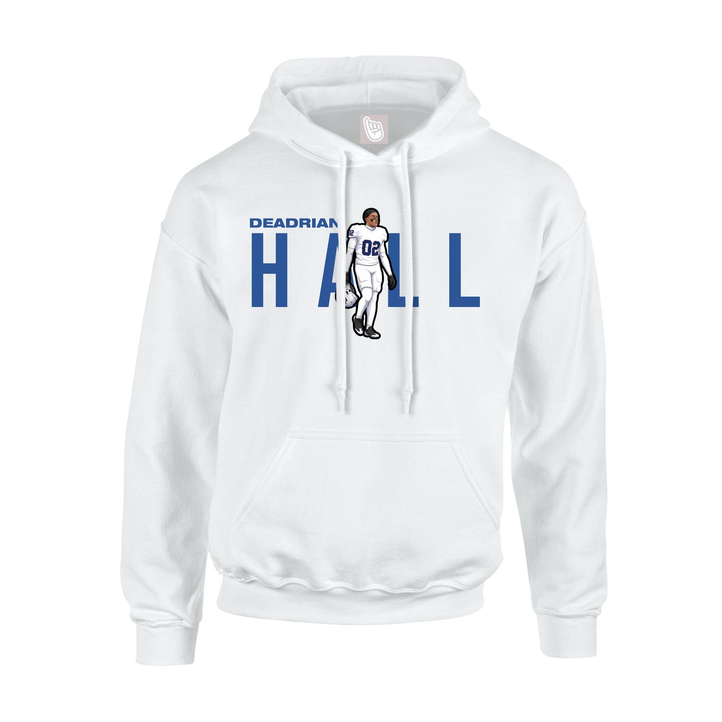 Youth Hoodie — Player Name in White