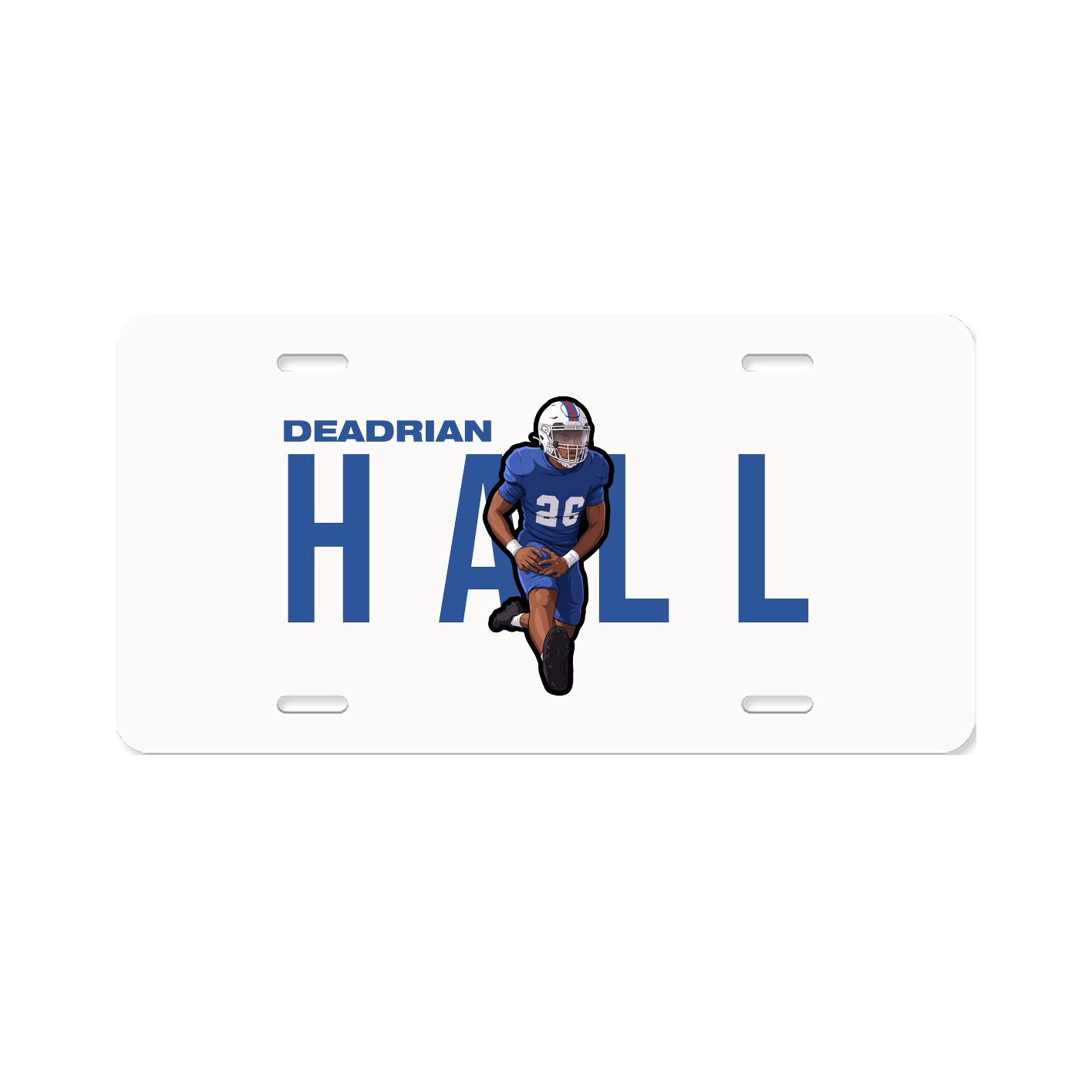 License Plate — Player Name in Classic
