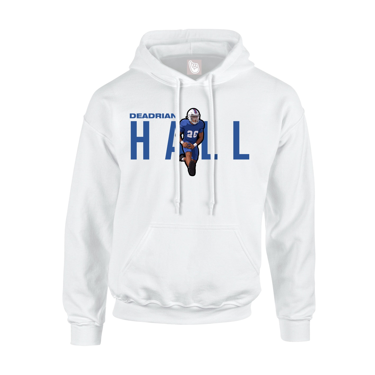 Youth Hoodie — Player Name in White