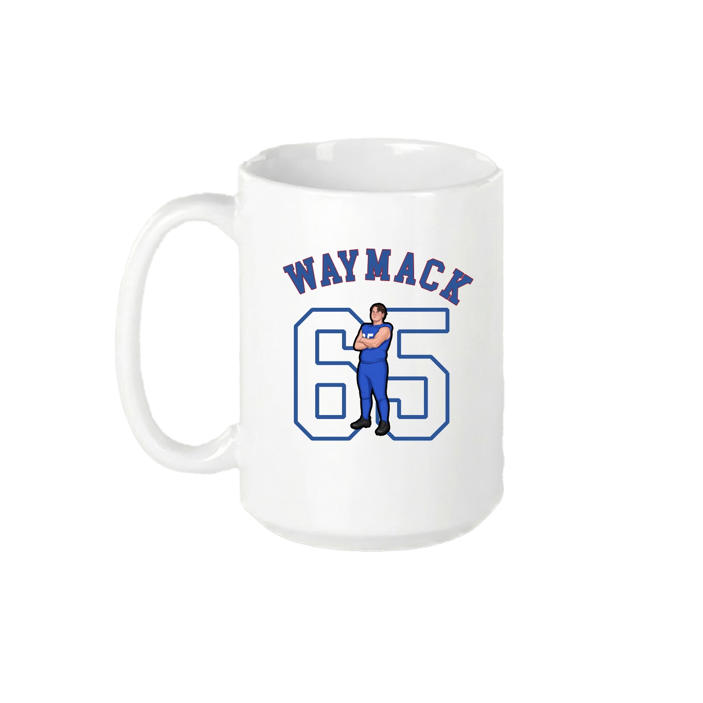 15oz Coffee Mug — Shirsey Arch in White