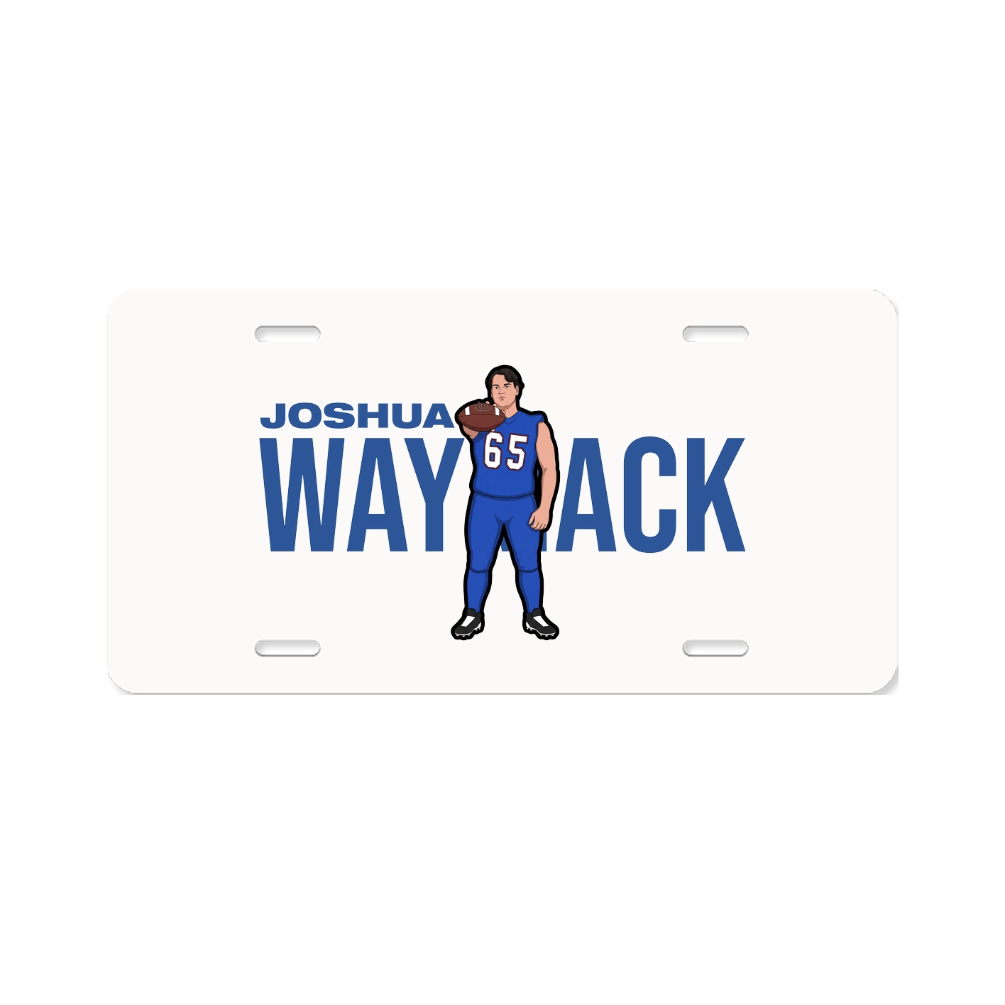 License Plate — Player Name in Classic