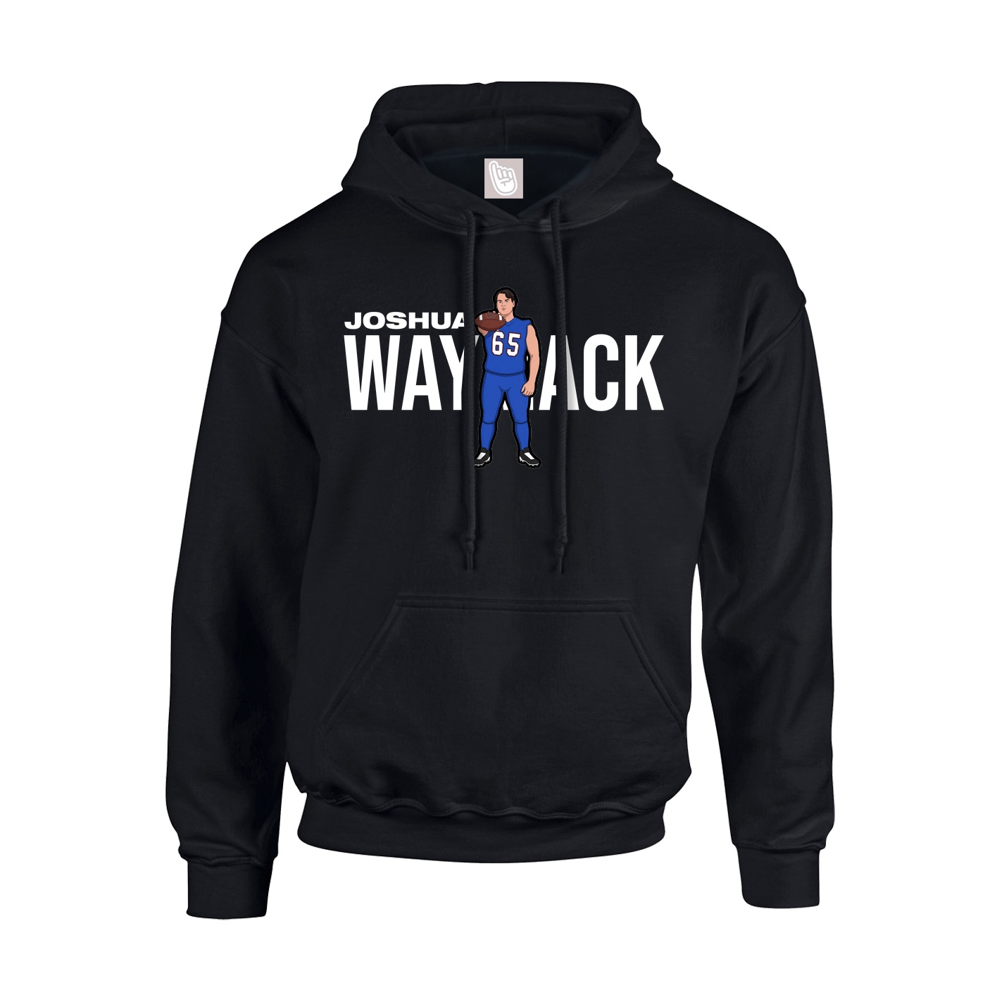 Youth Hoodie — Player Name in Black