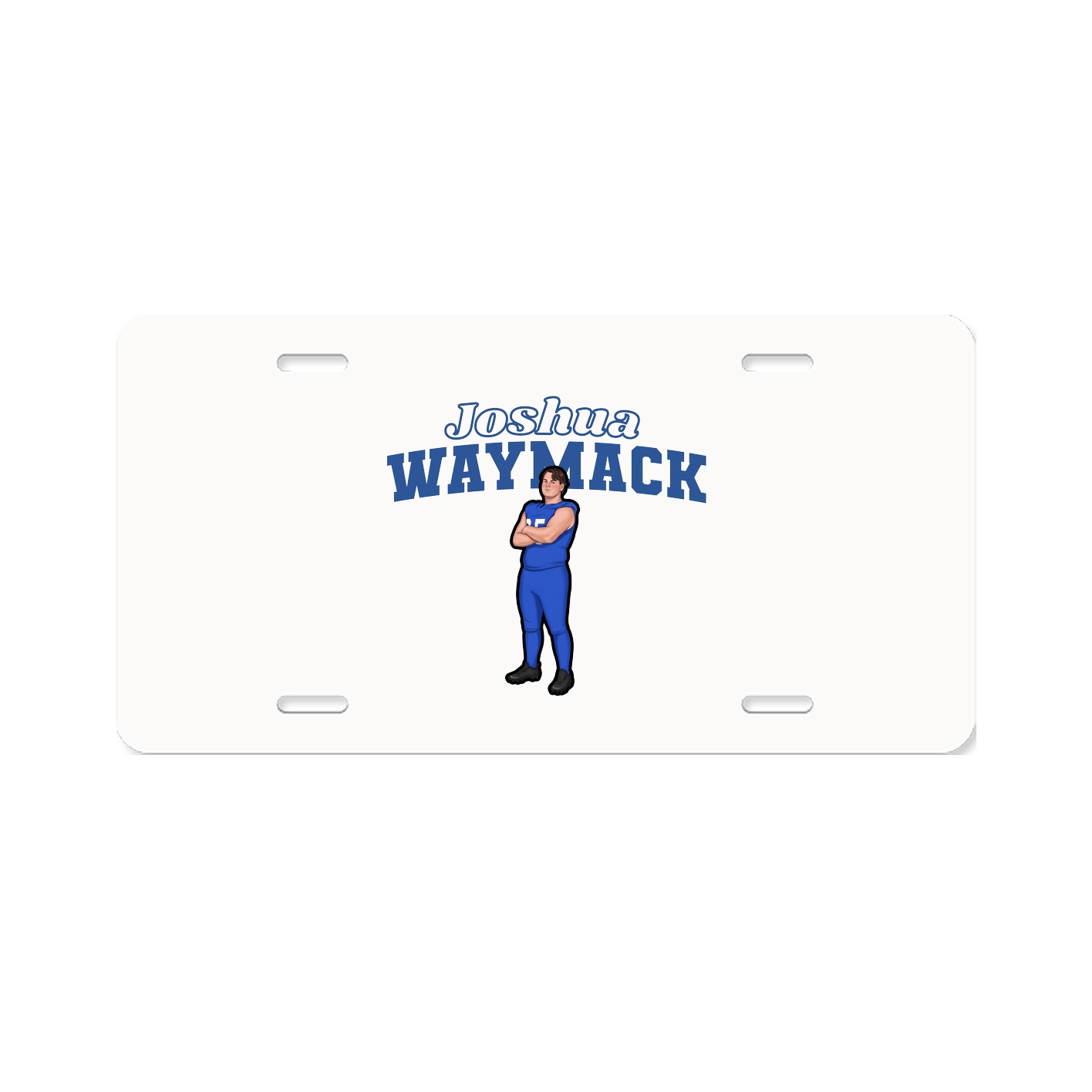 License Plate — Name Arch in Classic