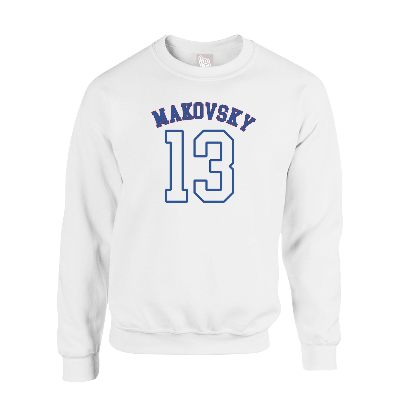 Fleece Crew — Shirsey Arch in White