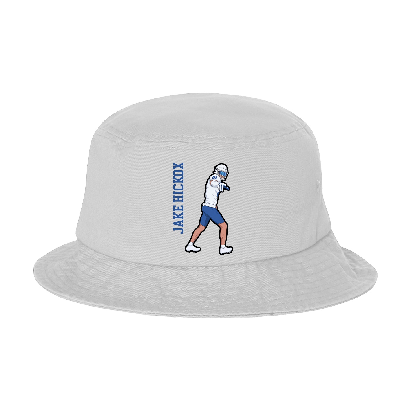 Bucket Cap — Name Vertical in White