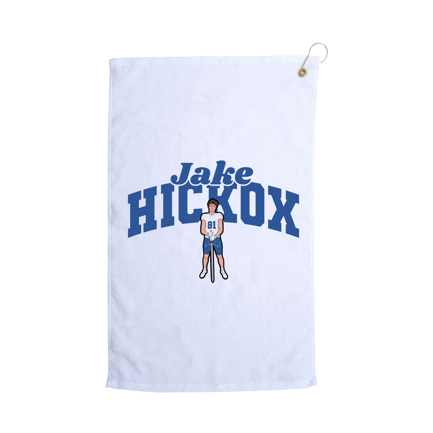 Golf Towel — Signature Arch in White