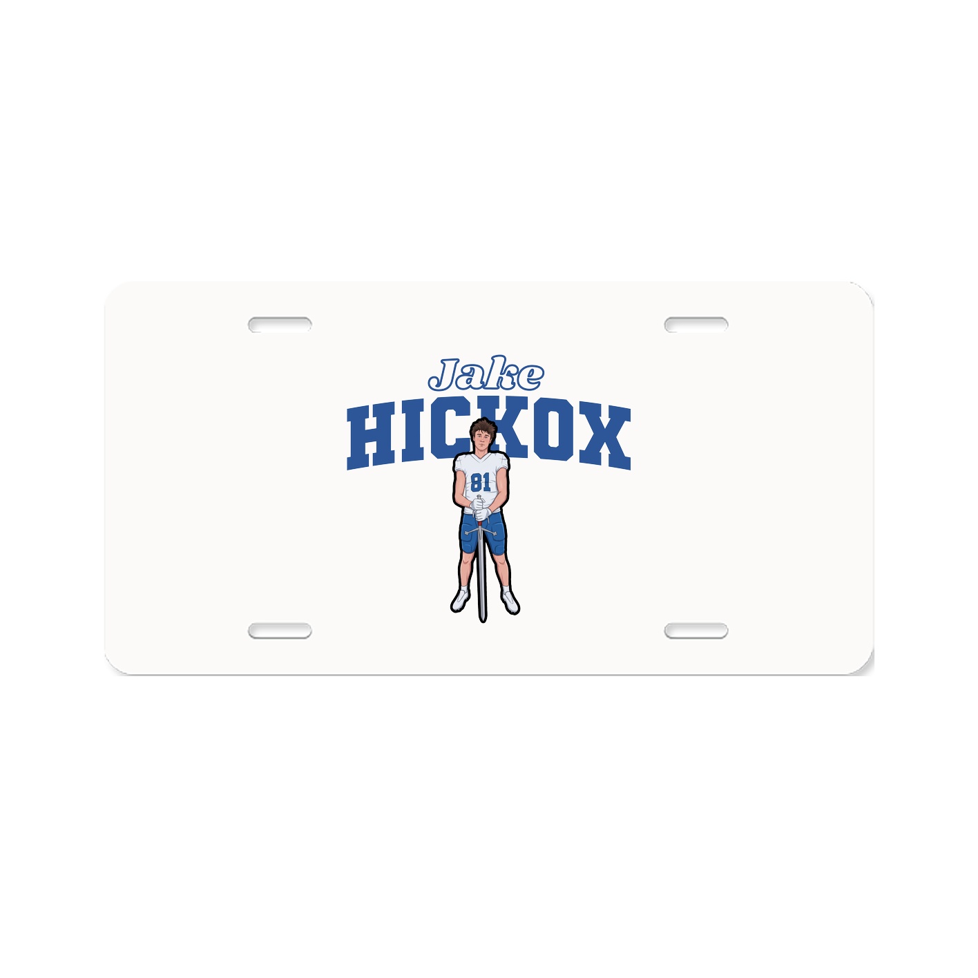 License Plate — Name Arch in Classic